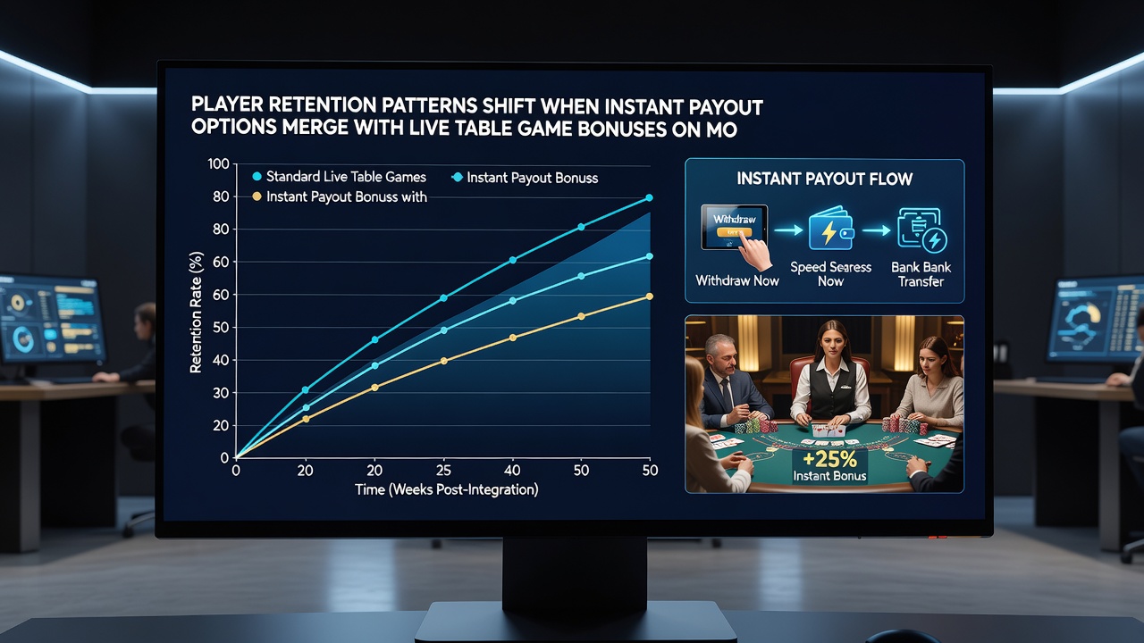 Statistische Übersicht zu Retentionsraten bei mobilen Live-Tischspielen mit Sofortauszahlung und Bonusintegration im Jahr 2026